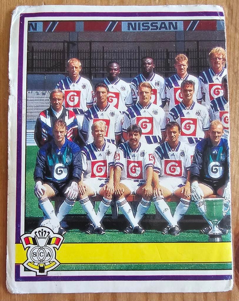 Panini Football 94 #4 Team SC Anderlecht Voetbal!, Ophalen of Verzenden, Gebruikt, Sticker