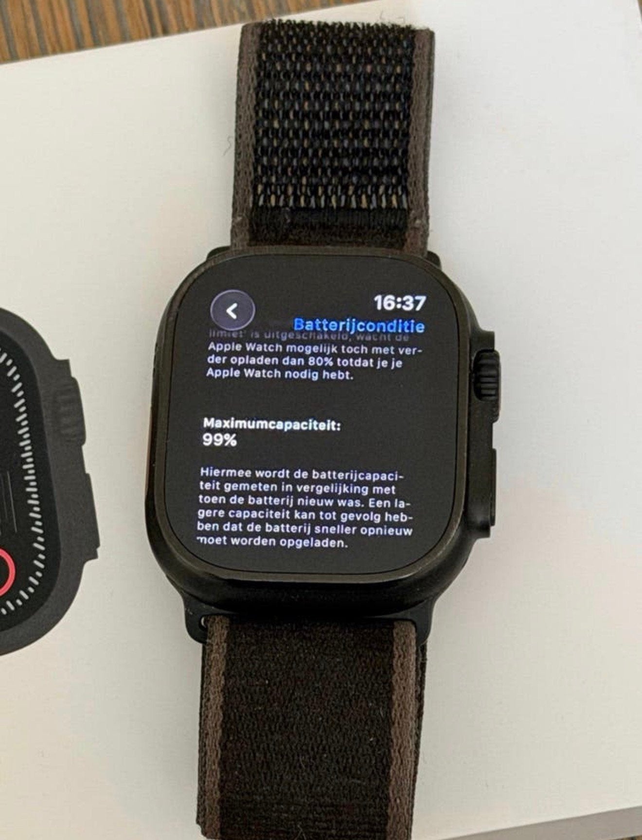 Apple Watch Ultra 2 black, batterijconditie 99% in topstaat!, Ophalen of Verzenden, IOS