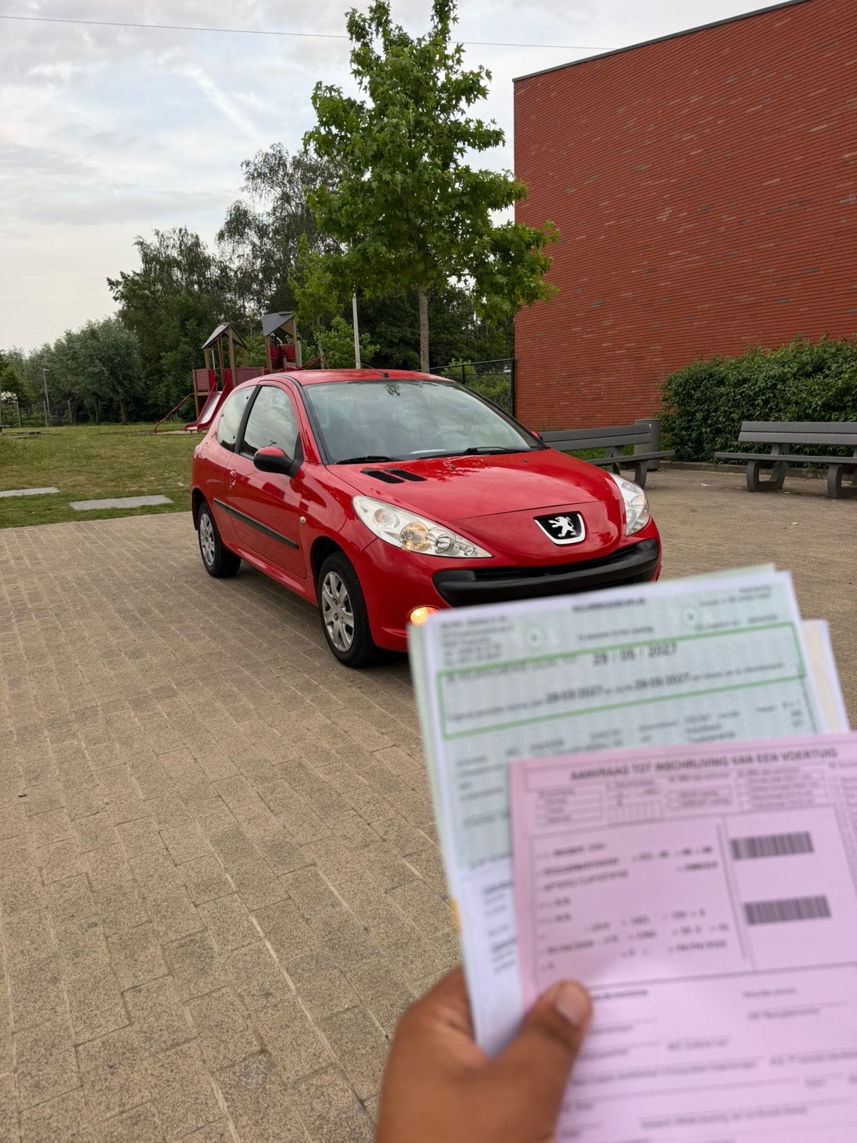 Peugeot 206 benzine uit 2009 met 150.000 km  met keuring, Auto's, Peugeot, Bedrijf, Te koop, Benzine