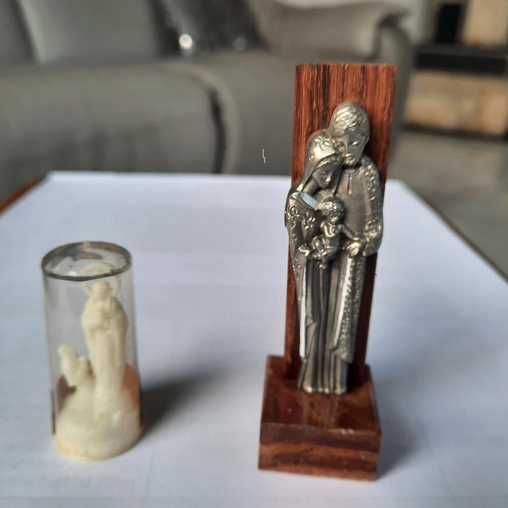 le globe la Vierge et statue Vierge, Joseph l'enfant vintage, Enlèvement ou Envoi