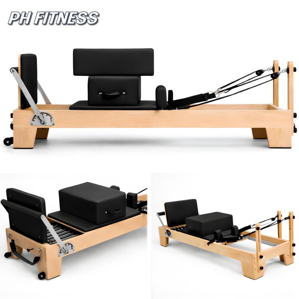 Bois de qualité Pilates Reformer Studio, 6 plumes PH Fitness, Enlèvement, Neuf