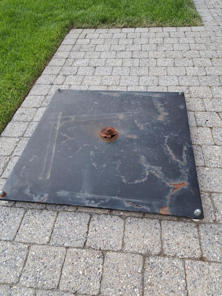 Zware parasolvoet 60x60x1cm, Enlèvement, Base de parasol