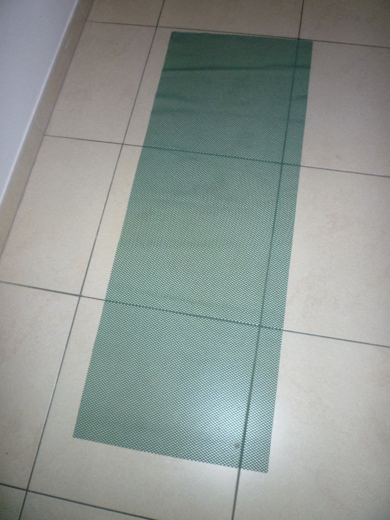Lot de 2 tapis de sortie de bain – verts – 125  45 cm, Enlèvement ou Envoi, Neuf