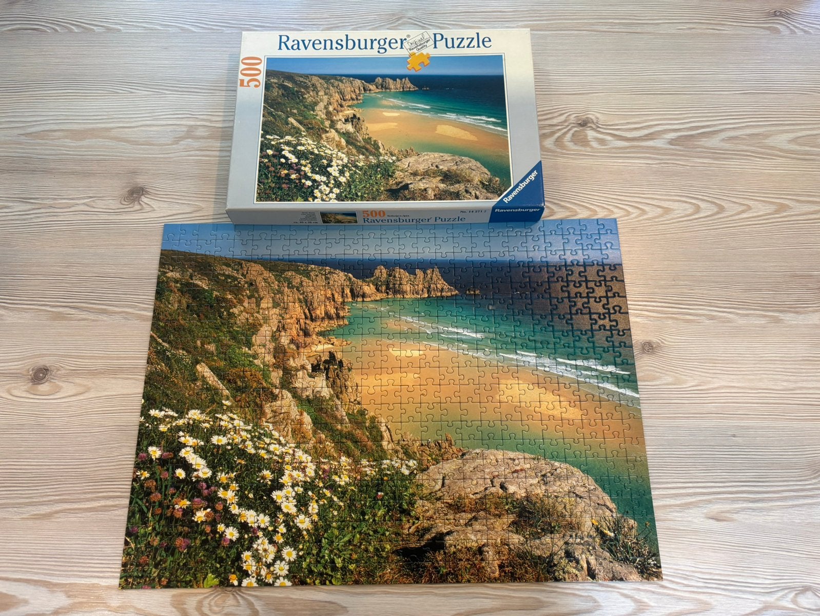 Ravensburger puzzel: Grillige kustlijn 500 stukjes, Ophalen of Verzenden, 500 t/m 1500 stukjes, Zo goed als nieuw, Legpuzzel
