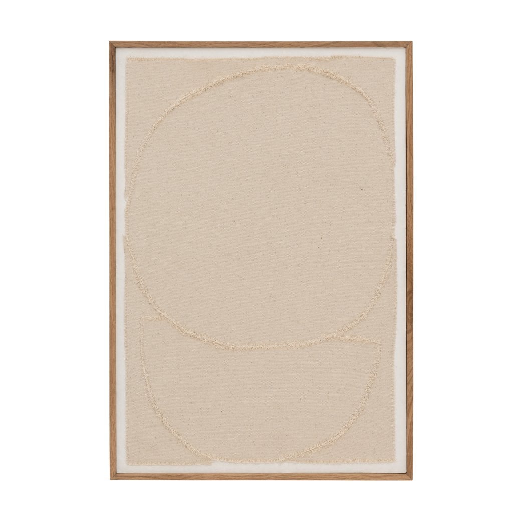 Wanddecoratie UNC – canvas stof in houten kader – 44 x 65 cm, Huis en Inrichting, Minimalistisch, Ophalen, Handgemaakt