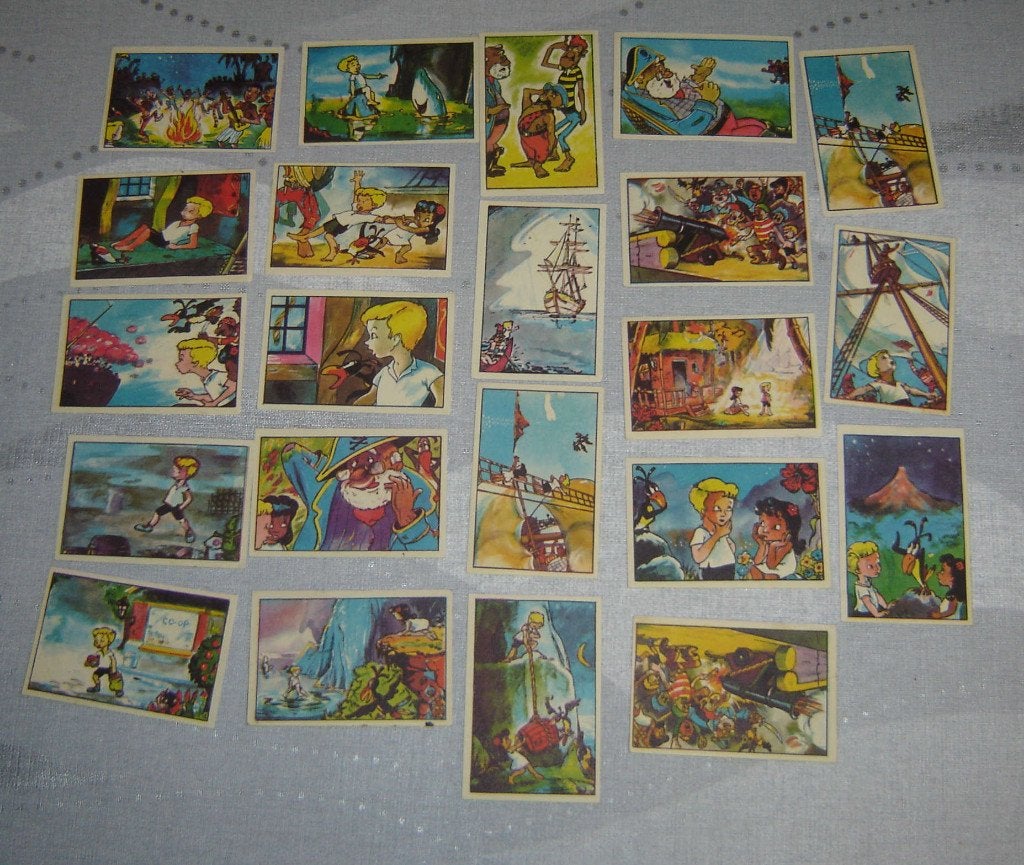Chromos SJOERD et les Pirates, 22e Coop Rusks, Gravure, Utilisé, Envoi, 1940 à 1960