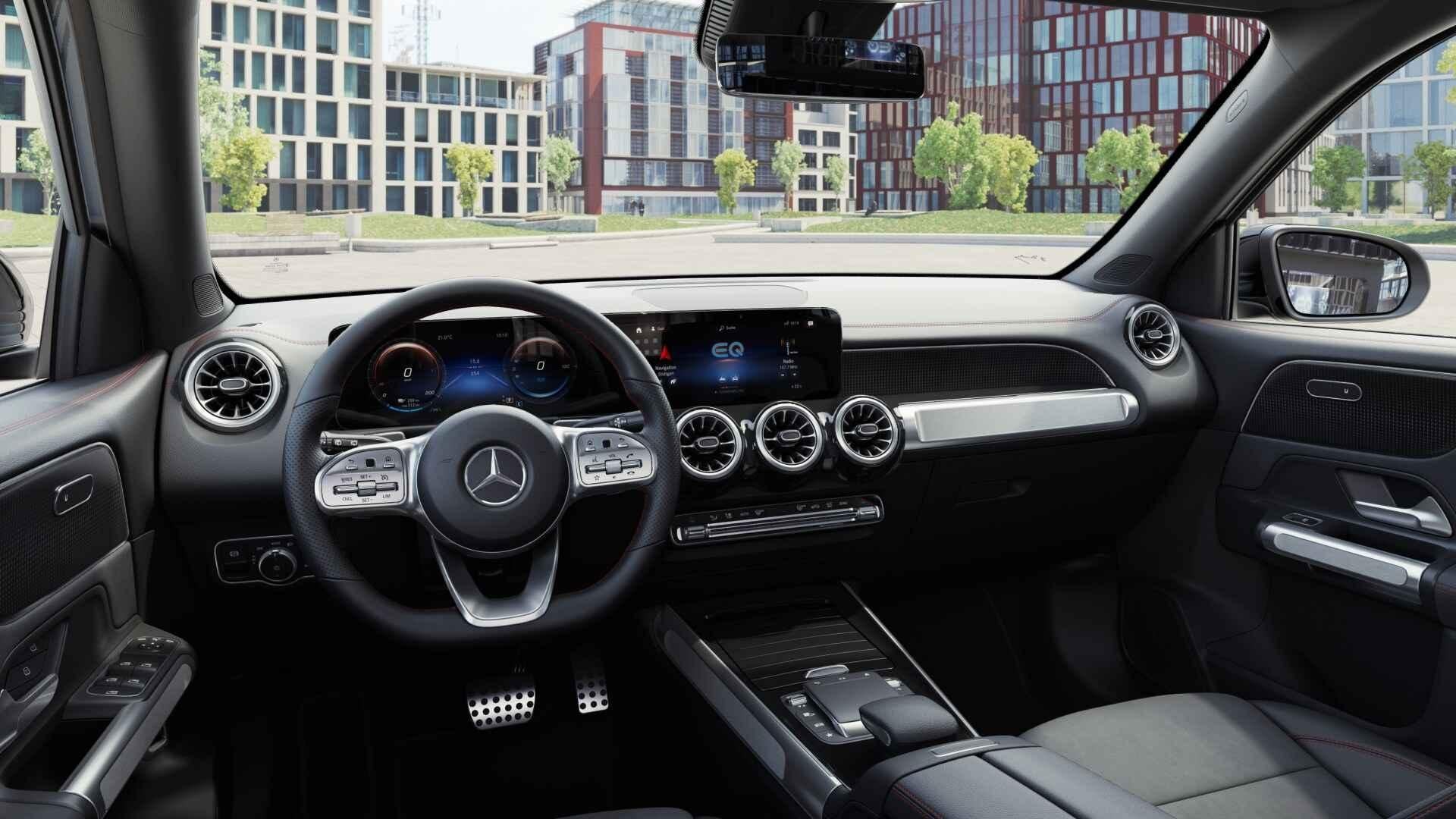 Mercedes-Benz EQB EQB 300 4MATIC AMG Line AMG Line | 7 Zitpl, Auto's, Automaat, Dealer onderhouden, Stof, Lane Keeping Assist