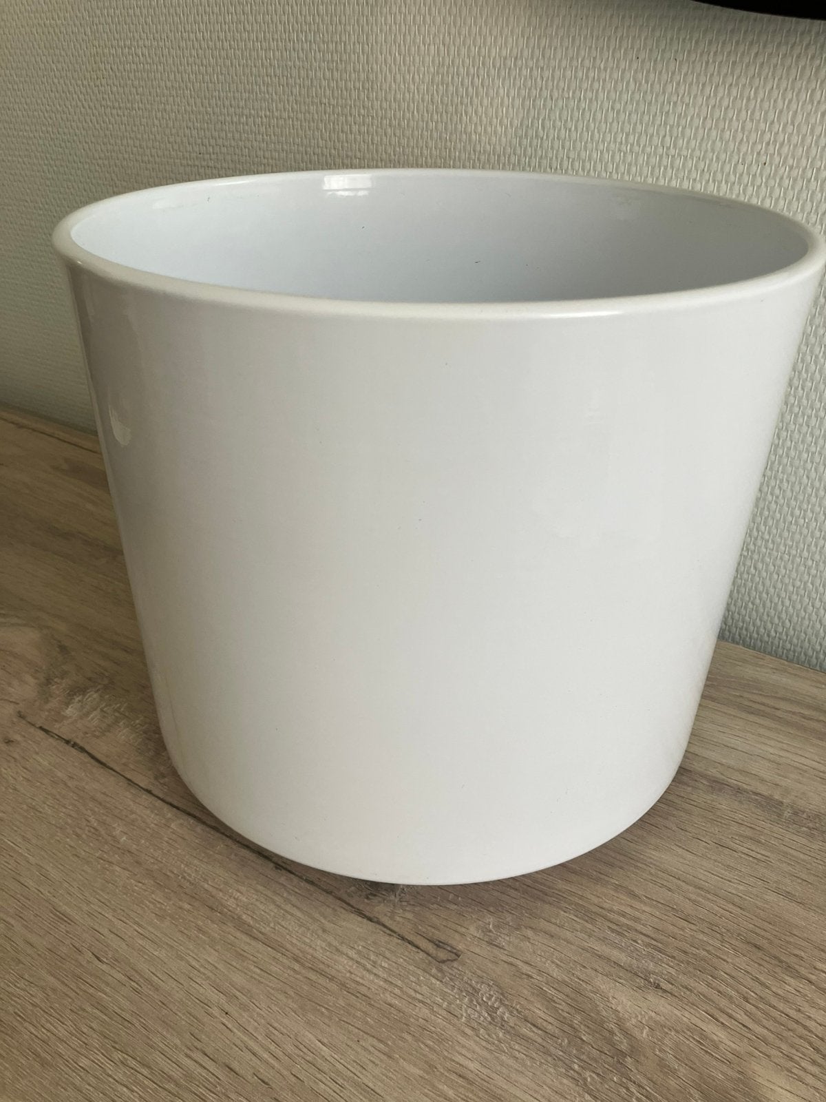CACHE POT CERAMIQUE (30 CM) + SUPPORT ROULETTES, Enlèvement, Comme neuf