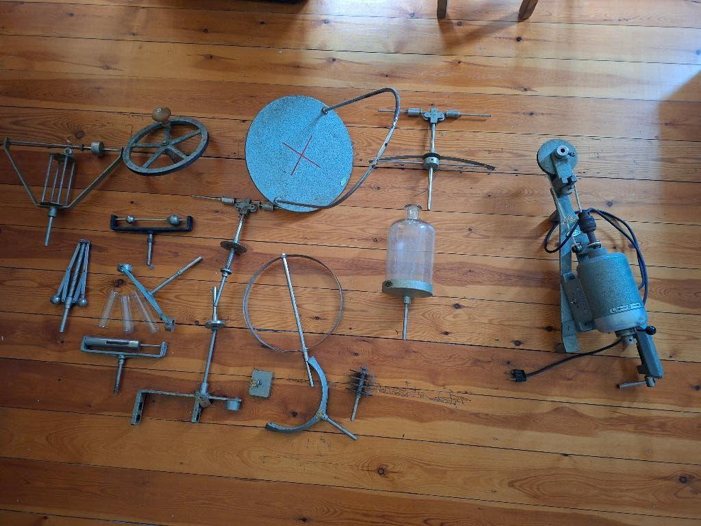vintage fysica-materiaal jaren 1950, Ophalen, Gebruikt