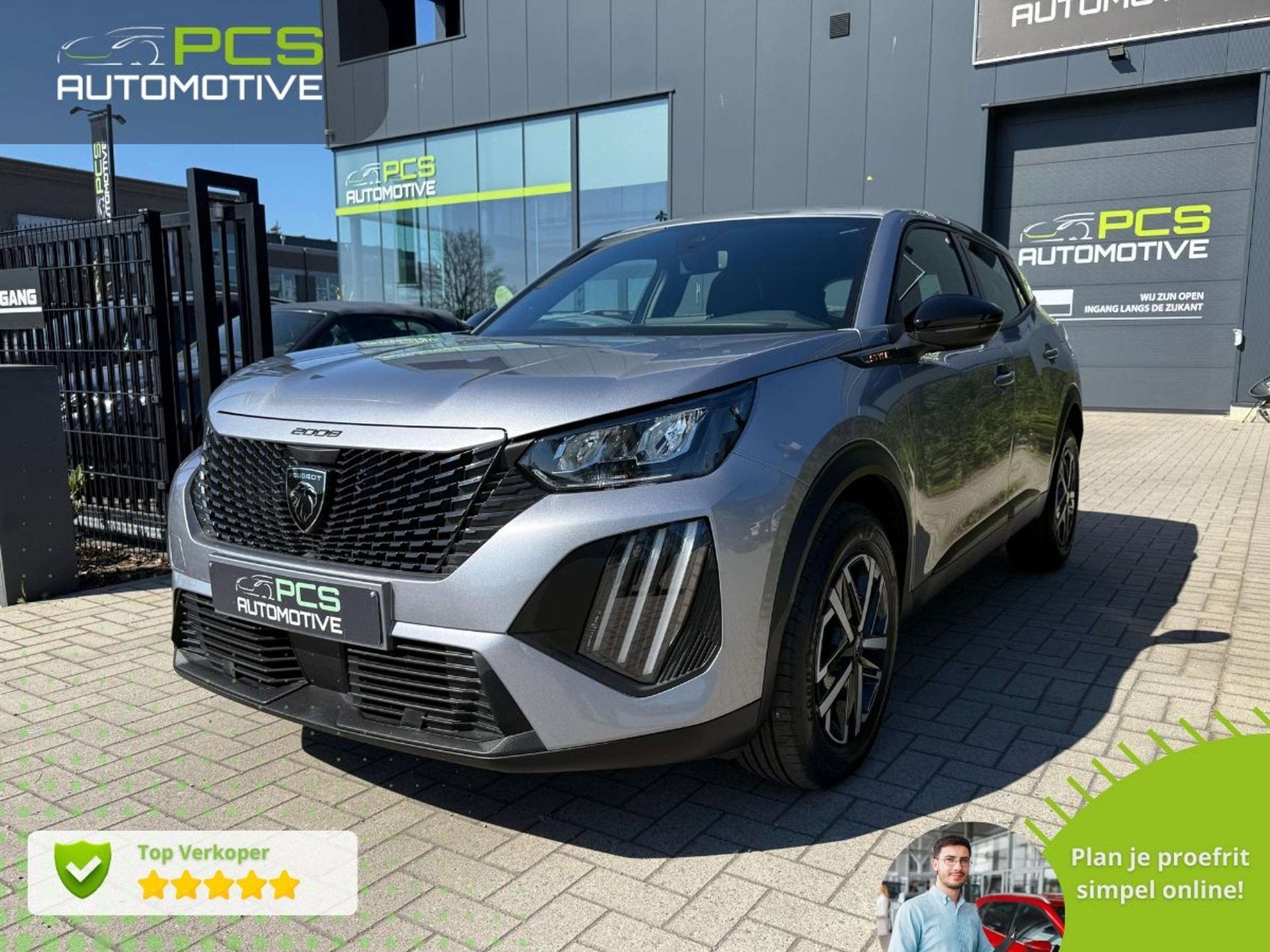 Peugeot 2008 NIEUW! / BTW-aftrekbaar / 1e Eigenaar / 22.000, Autos, Peugeot, Argent ou Gris, Achat, Euro 6, Boîte manuelle