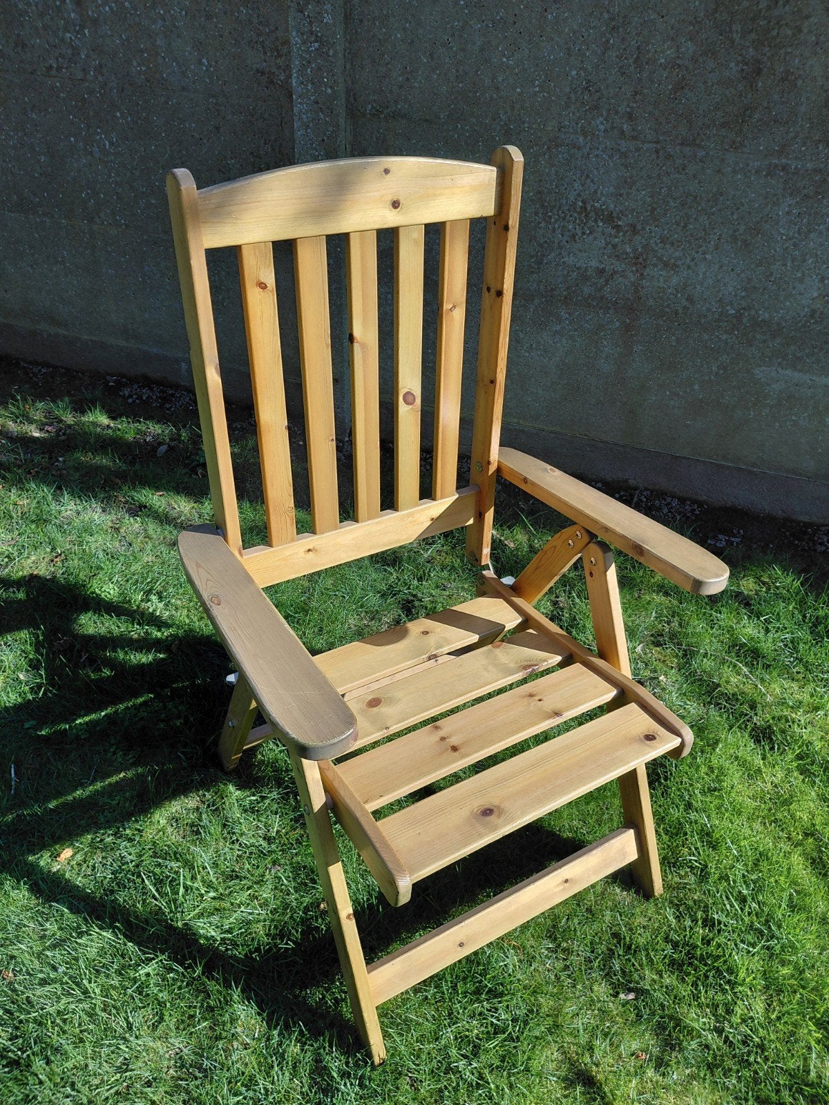 1 terras zetel met hoge rug, Ophalen