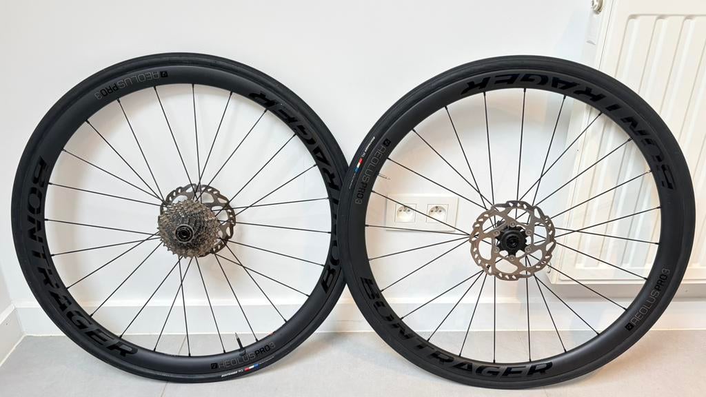 Bontrager Aeolus Pro 3 carbon wielset – Disc – Topstaat, Fietsen en Brommers, Ophalen, Zo goed als nieuw, Carbon