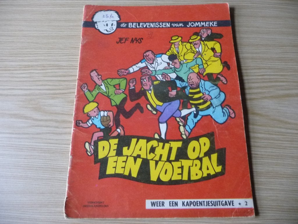 Jommeke - 1. De jacht op een voetbal (004) 1966 - € 6, Boeken, Gelezen, Eén stripboek, Jef Nys., Ophalen of Verzenden