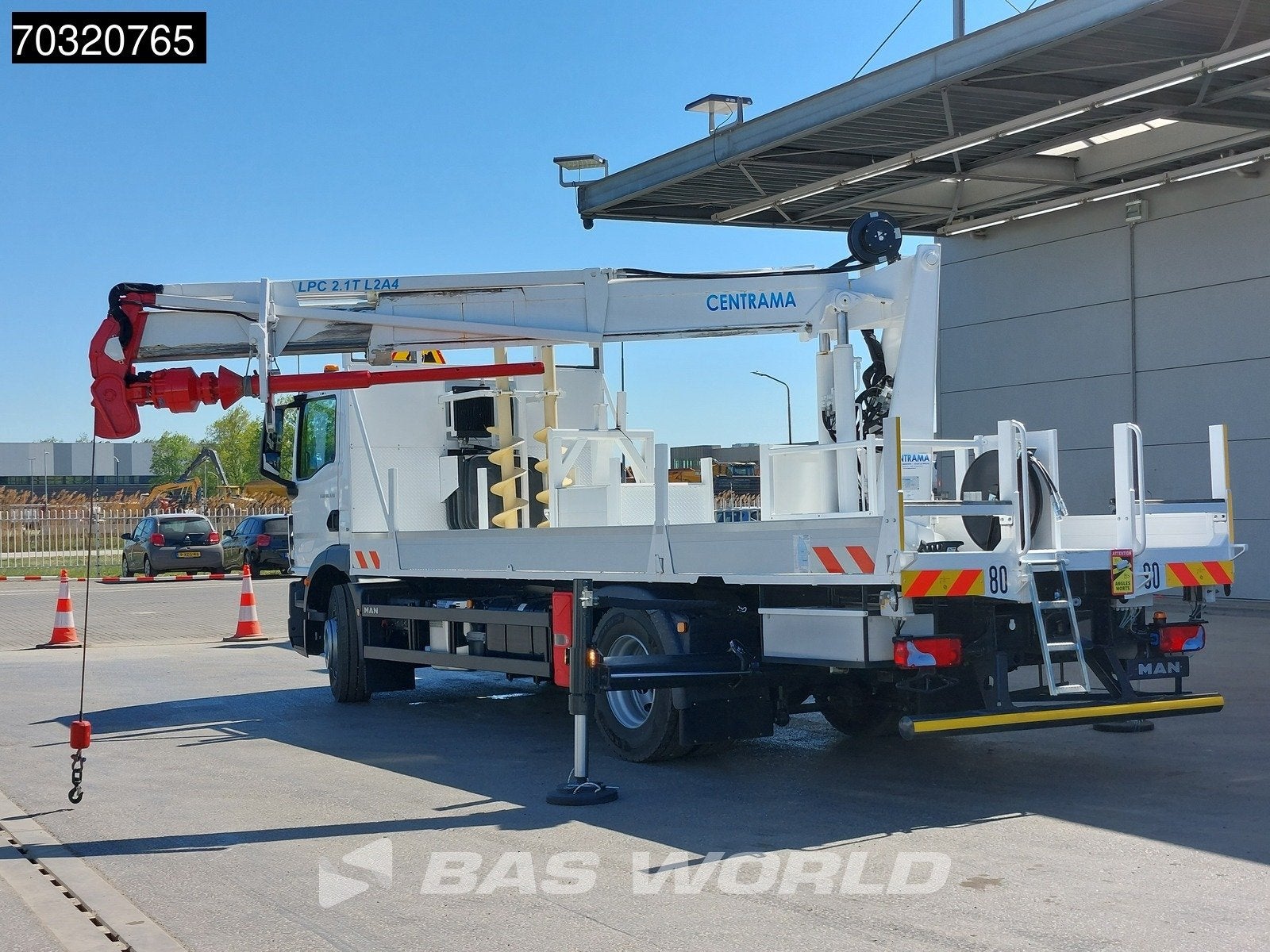 MAN TGM 18.320 4X2 NEW! Camion Foreuse Centrama LPC2.1T Dril, Euro 6, Entreprise, MAN, Diesel