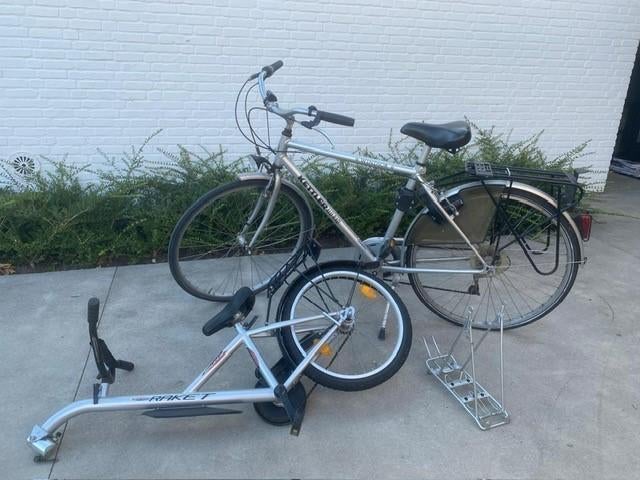 KETTLER ALU RADE + AANHANGFIETS RAKET XTENSION, Ophalen, Gebruikt