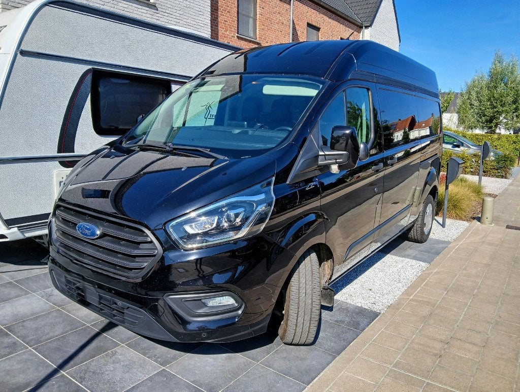 Ford transit custom L2 H2 euro VI, Auto's, Stof, Euro 6, 4 cilinders, Zwart