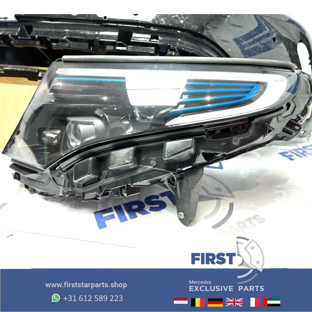 W293 N293 EQC AMG VOORKOP ZWART ORIGINEEL FRONT Mercedes EQC, Auto-onderdelen, Gebruikt, -, Voor, Ophalen of Verzenden