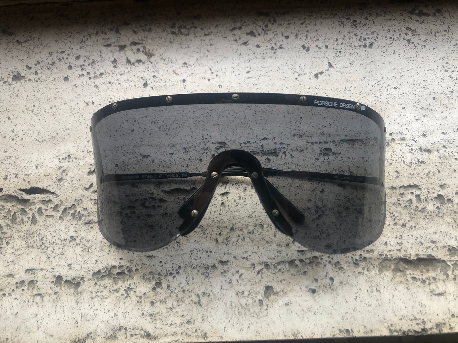 Porsche Design 5620 Yoko Ono Zonnebril, Gebruikt, Zonnebril, Verzenden, Zwart