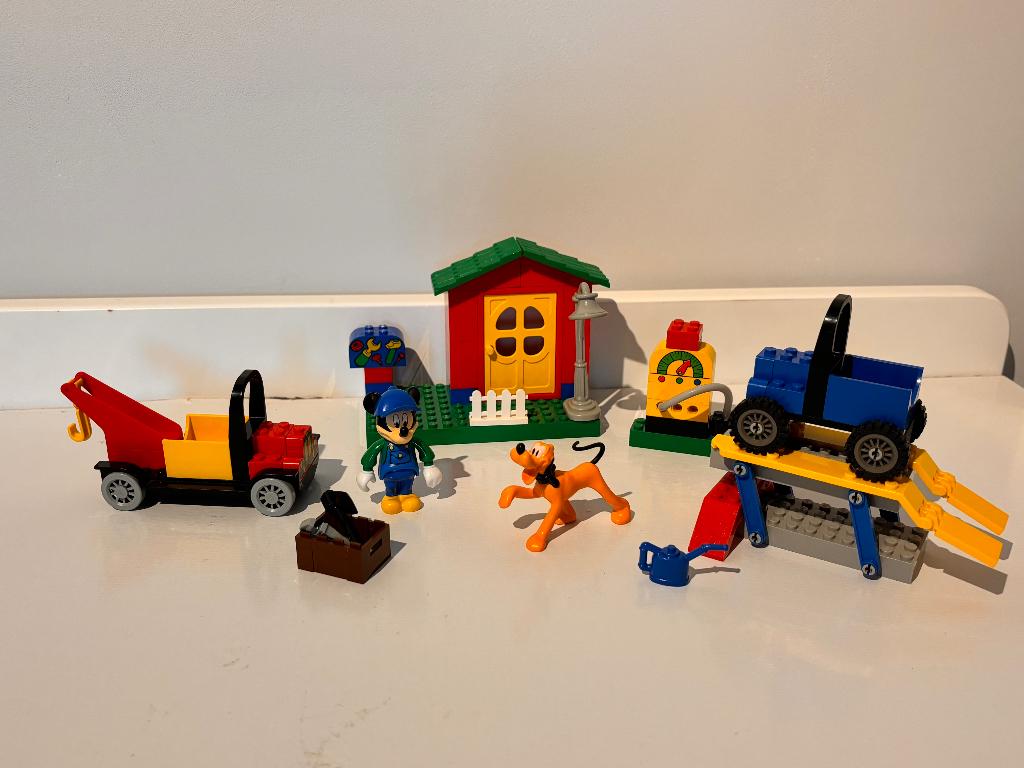 Lego vintage set 4166 Mickey's car auto garage - Disney, Kinderen en Baby's, Speelgoed | Duplo en Lego, Ophalen of Verzenden, Zo goed als nieuw