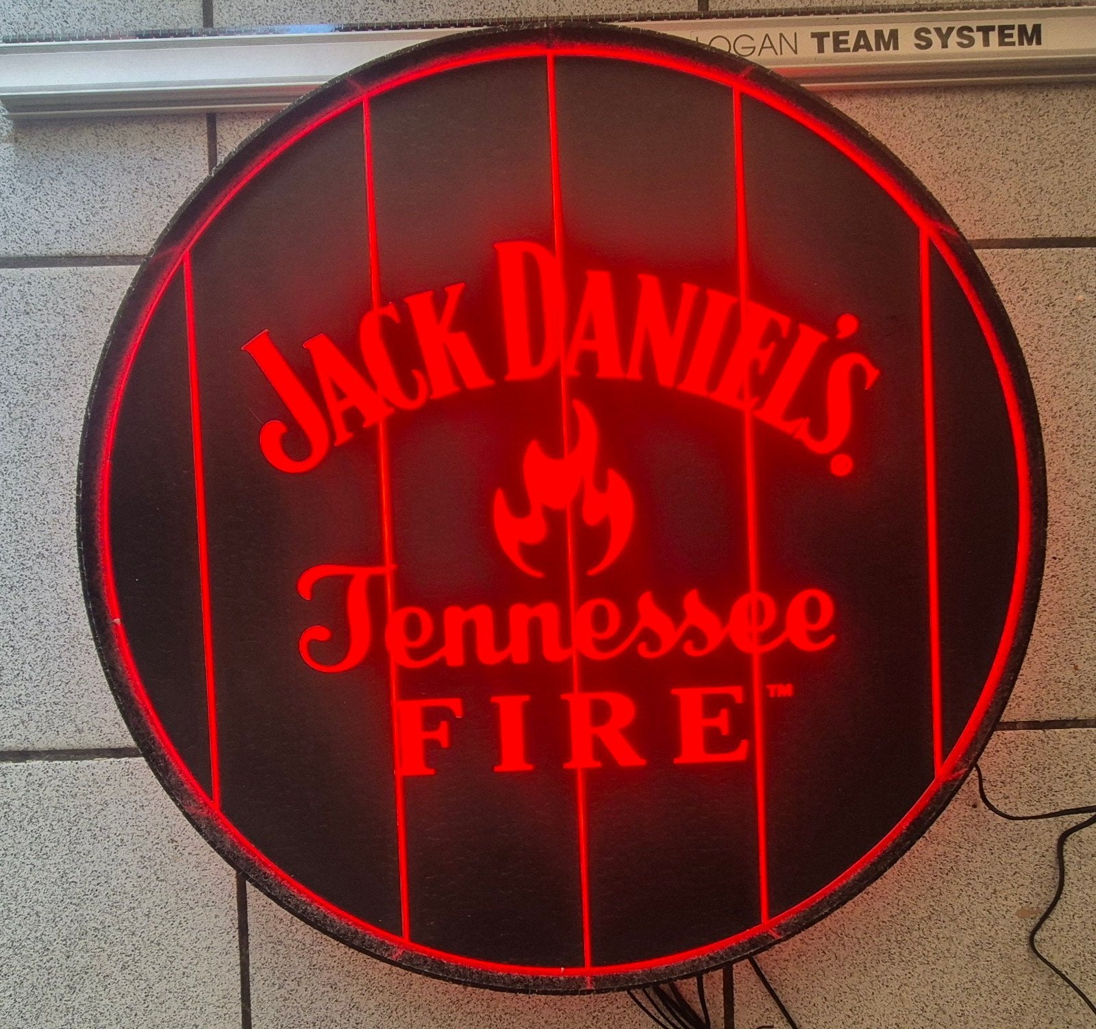 Prachtig reclamebord van Jack Daniel's in de vorm van een to, Ophalen of Verzenden