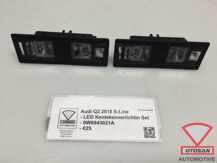 audi q2 a4 2018 s line kentekenverlichting led set 8w6943021, Auto-onderdelen, Gebruikt, AUDI AG, Auto-Union-Strasse 1
85045  Ingolstadt, DE