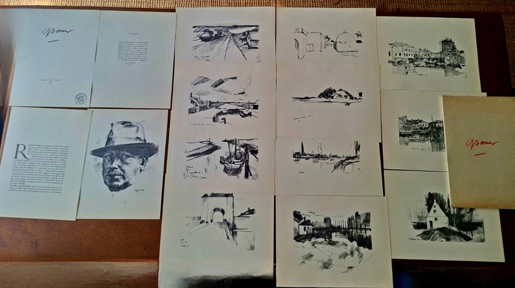Kunstmap Isodore Opsomer (1878 - 1967), Antiquités & Art, Art | Lithographies & Sérigraphies, Enlèvement