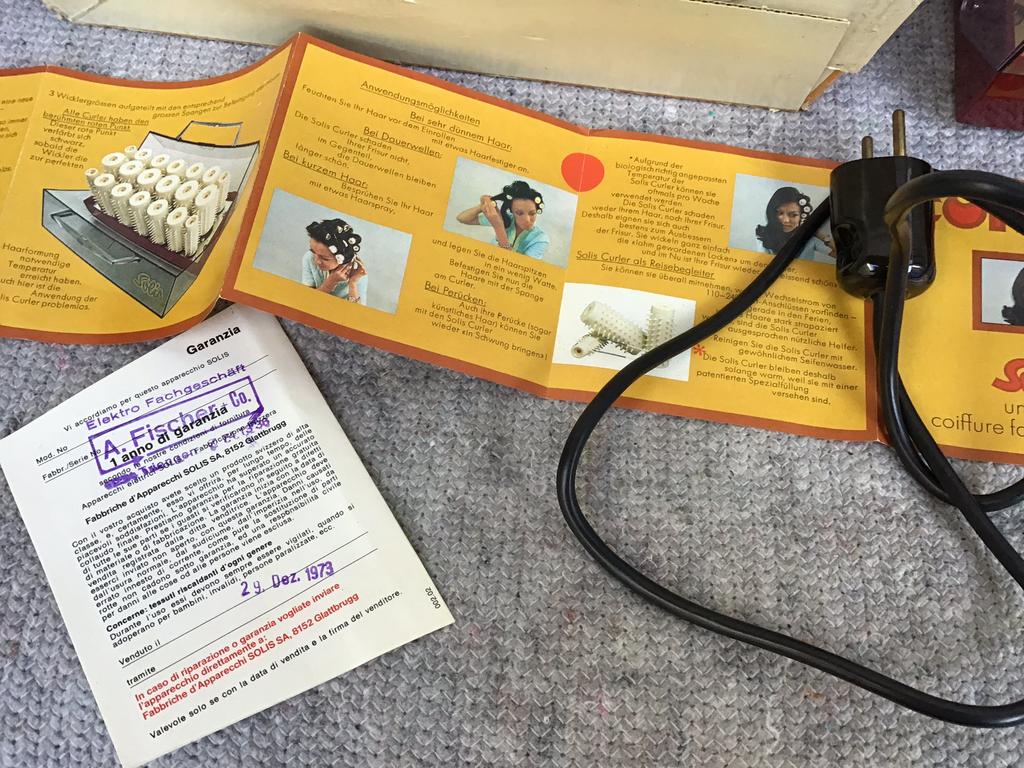 Vintage krulset solis van 1973 topper, Ophalen of Verzenden, Zo goed als nieuw