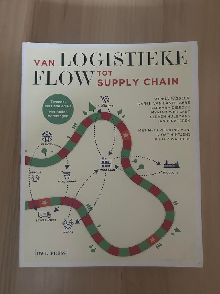 Van logistieke flow tot supply chain, Boeken, Studieboeken en Cursussen, Ophalen, Nieuw, Hogeschool