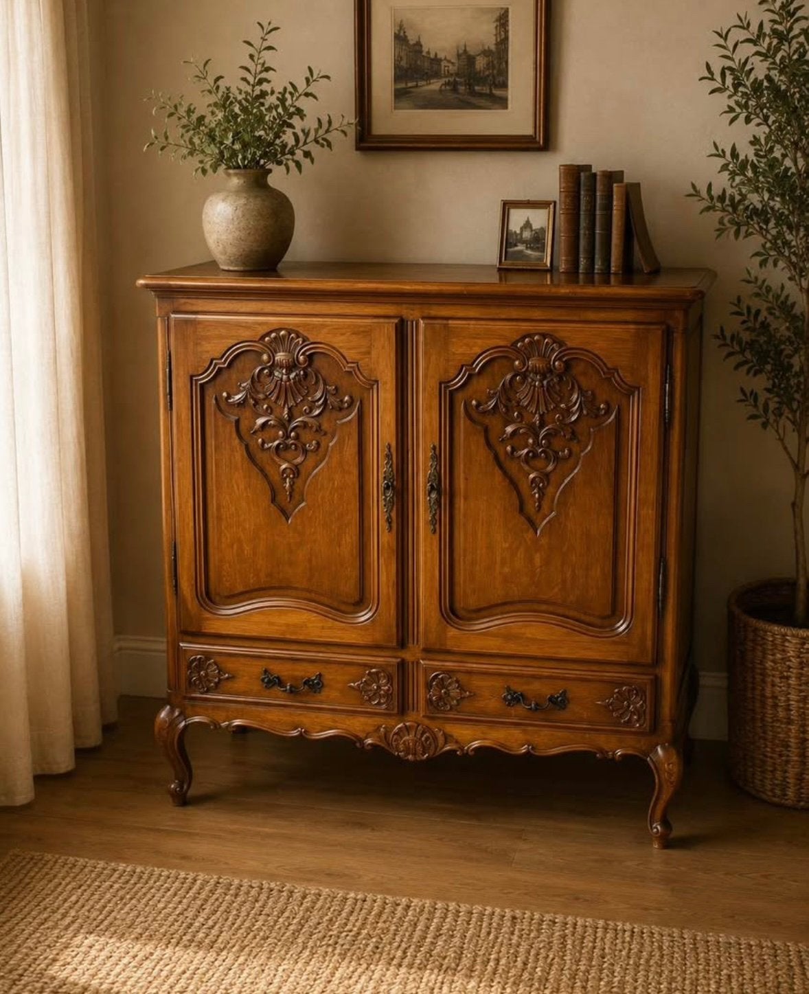 Mooie franse buffet kast vintage, Antiek en Kunst, Ophalen