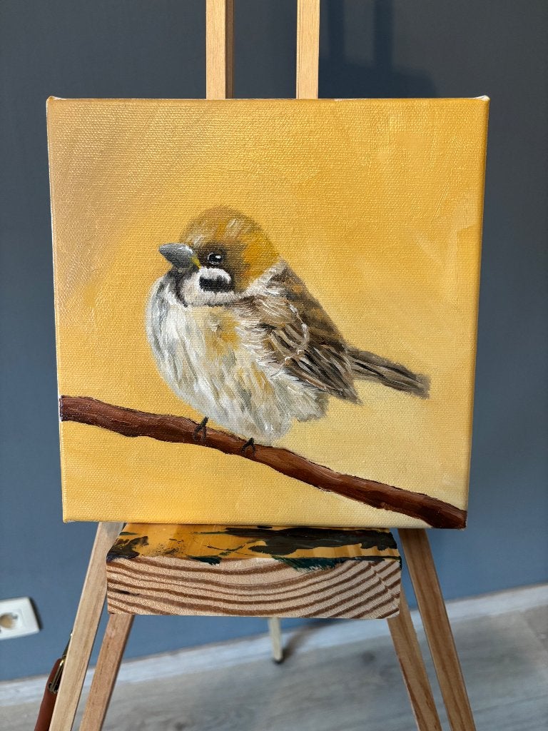 Peinture, Enlèvement ou Envoi, Signé, Peinture à l'huile, Toile