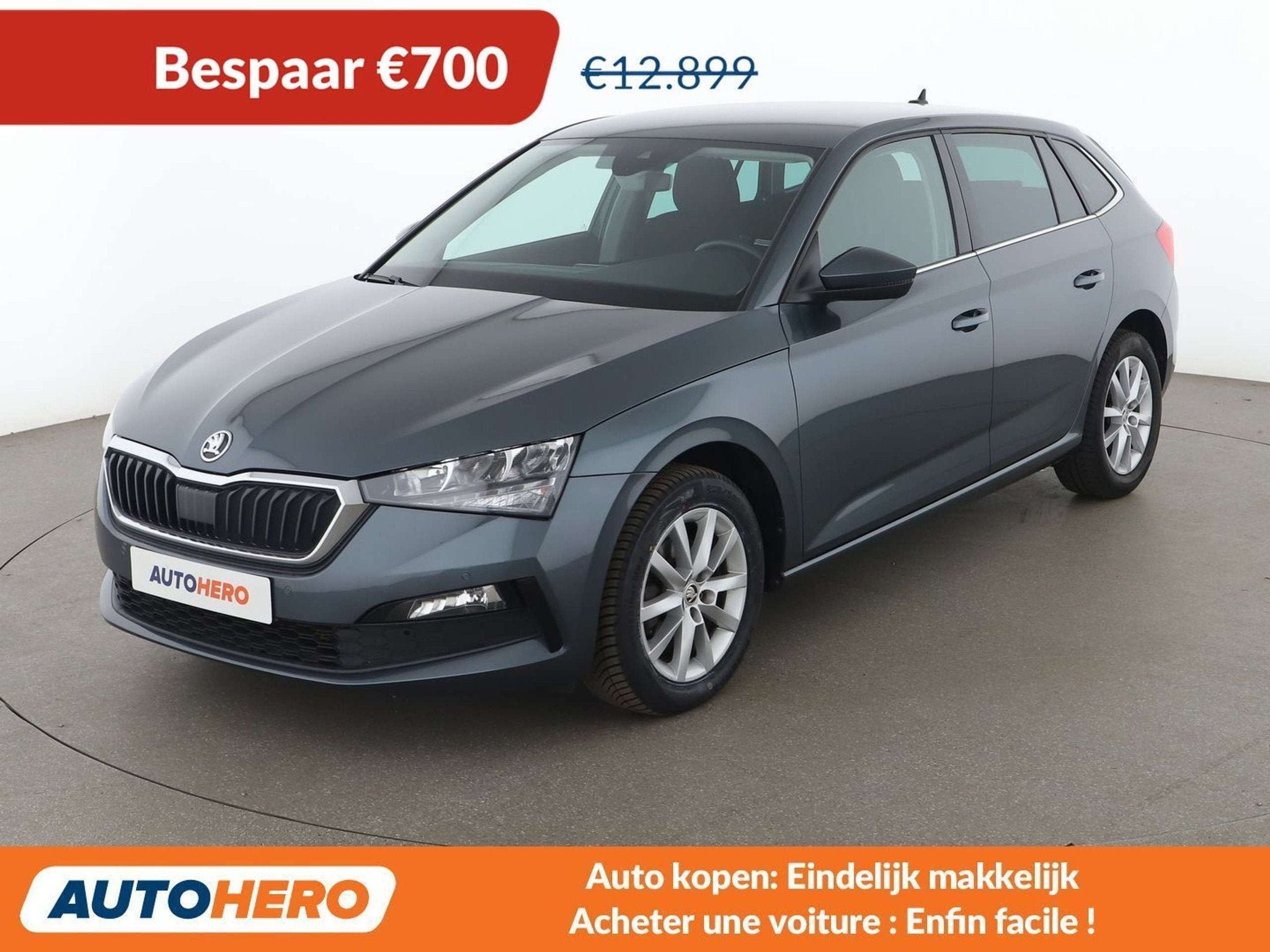 Skoda Scala 1.6 TDI Ambition (année de construction 2019), Autos, Argent ou Gris, Volant multifonction, 5 portes, Tissu