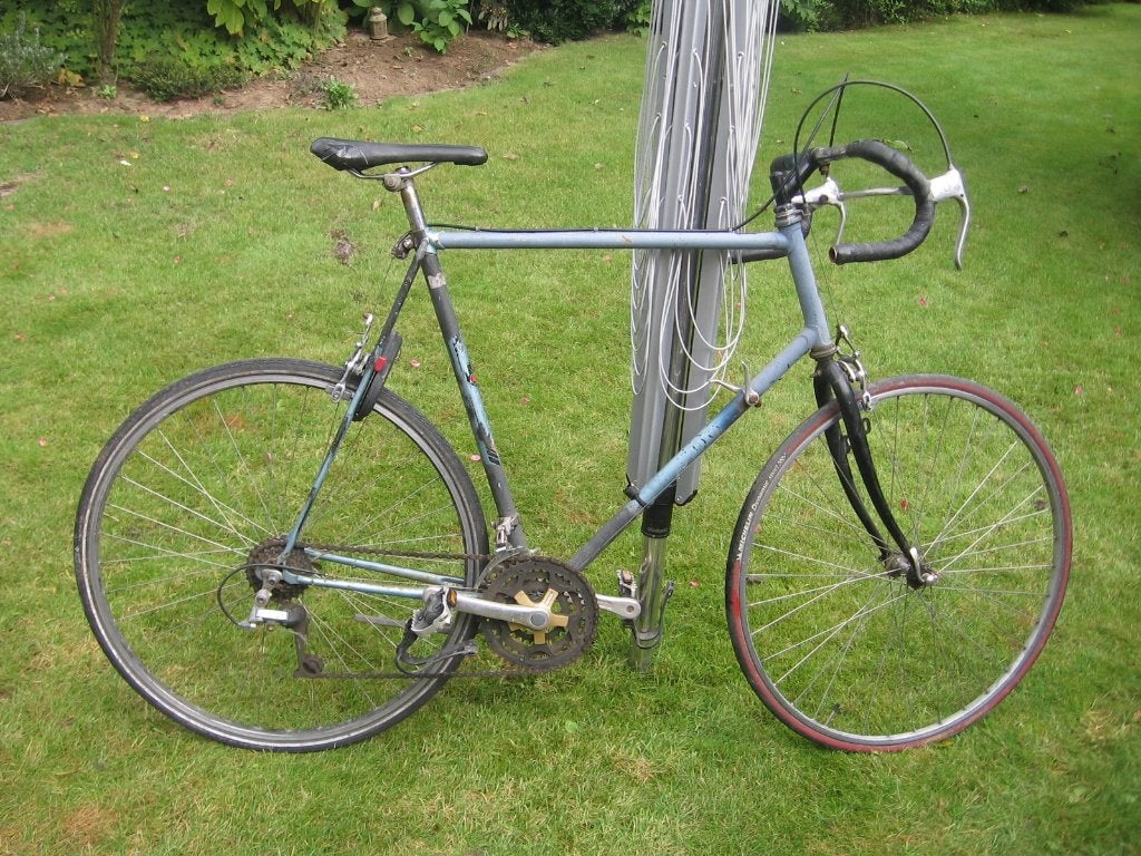 28 inch heel grote Ludo retro koersfiets , kader 63, 28 inch, Gebruikt, Staal, Velgrem