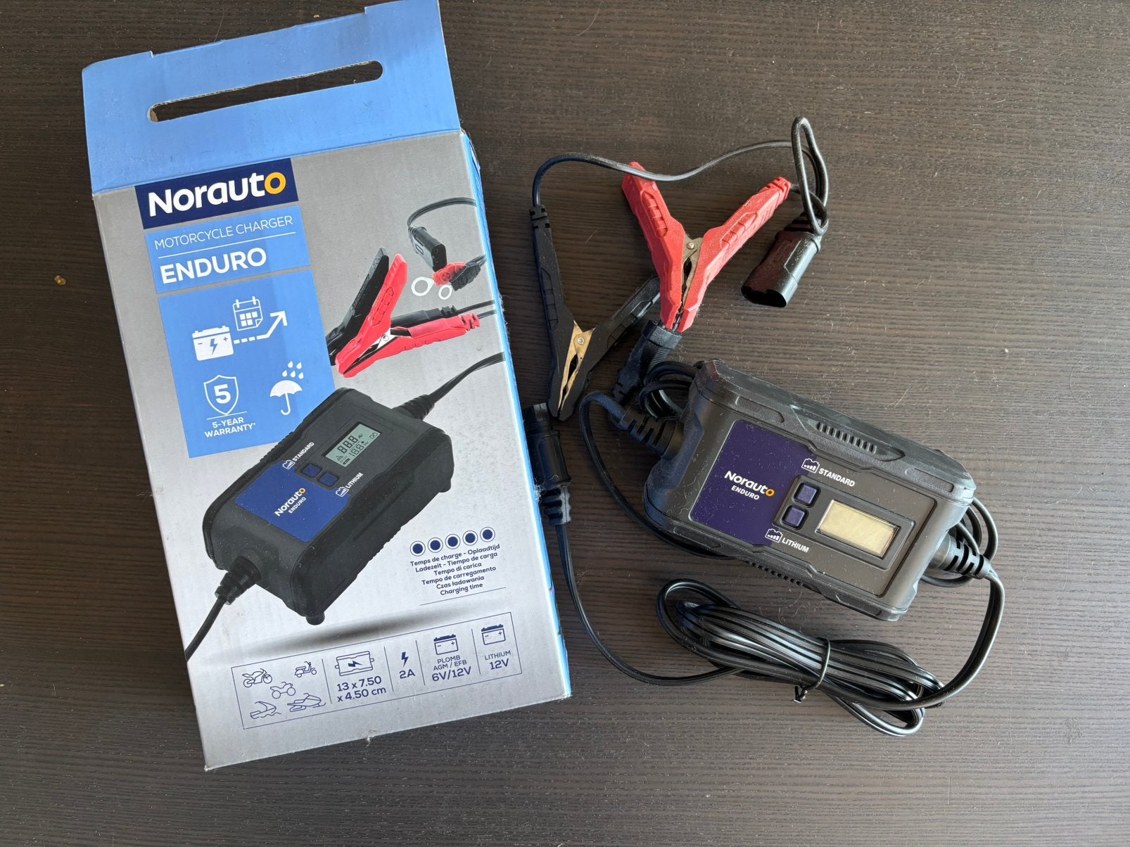 Batterijlader Enduro NORAUTO 2A 6/12V, Ophalen of Verzenden, Nieuw