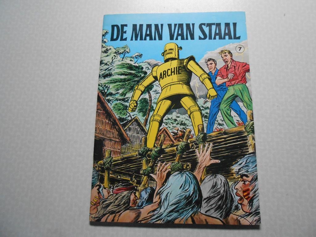 Archie, De man van staal. 7 1969 1 ste druk., Boeken, Stripverhalen, Eén stripboek, Ophalen of Verzenden, Zo goed als nieuw