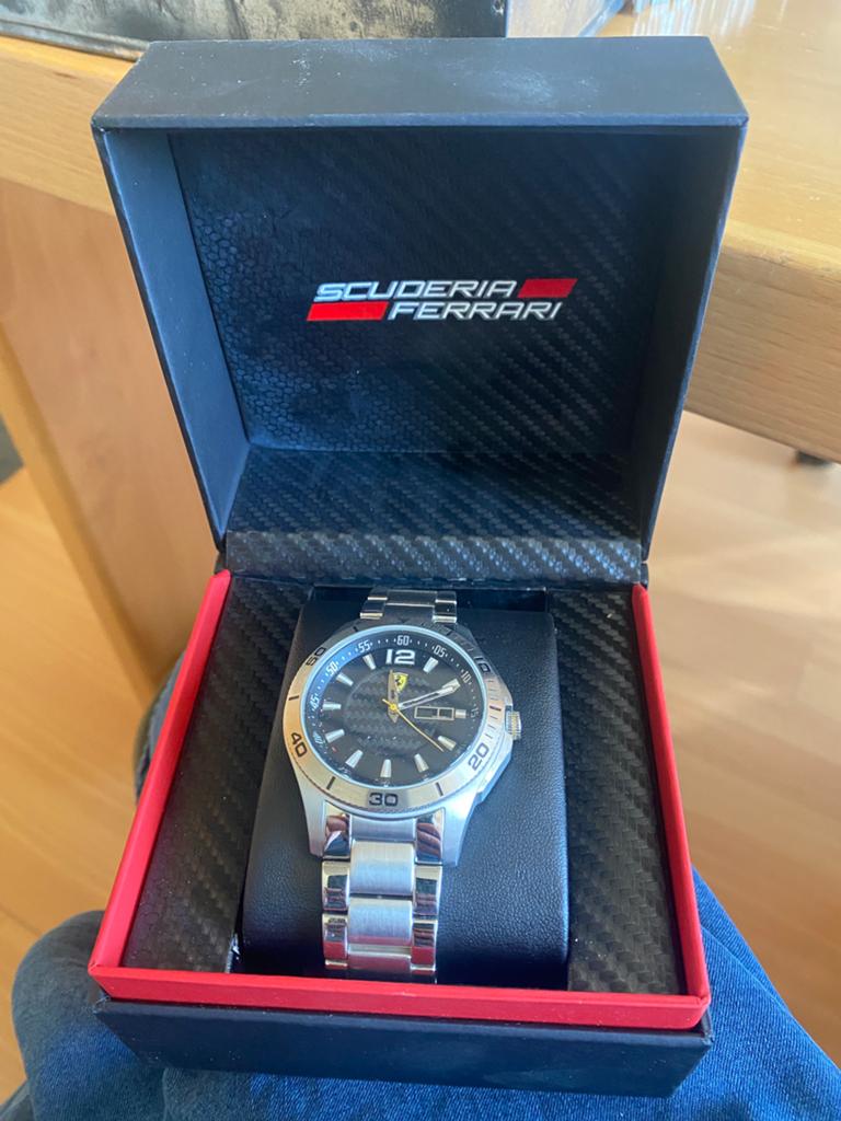 Origineel Scuderia Ferrari herenhorloge – compleet met doos, Ophalen, Zo goed als nieuw
