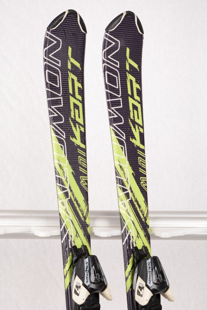 100 cm kinder ski's SALOMON MINI KART + Salomon C7, Sport en Fitness, Gebruikt, Verzenden, 100 tot 140 cm, Salomon