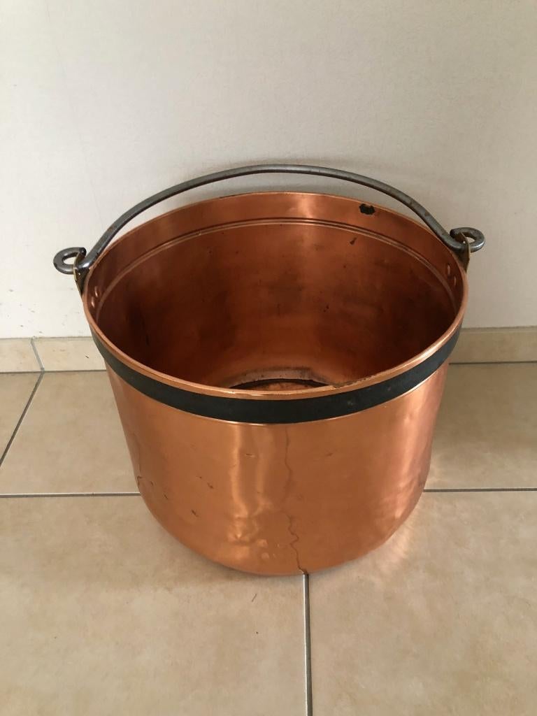 Superbe chaudron en cuivre, Enlèvement, Cuivre