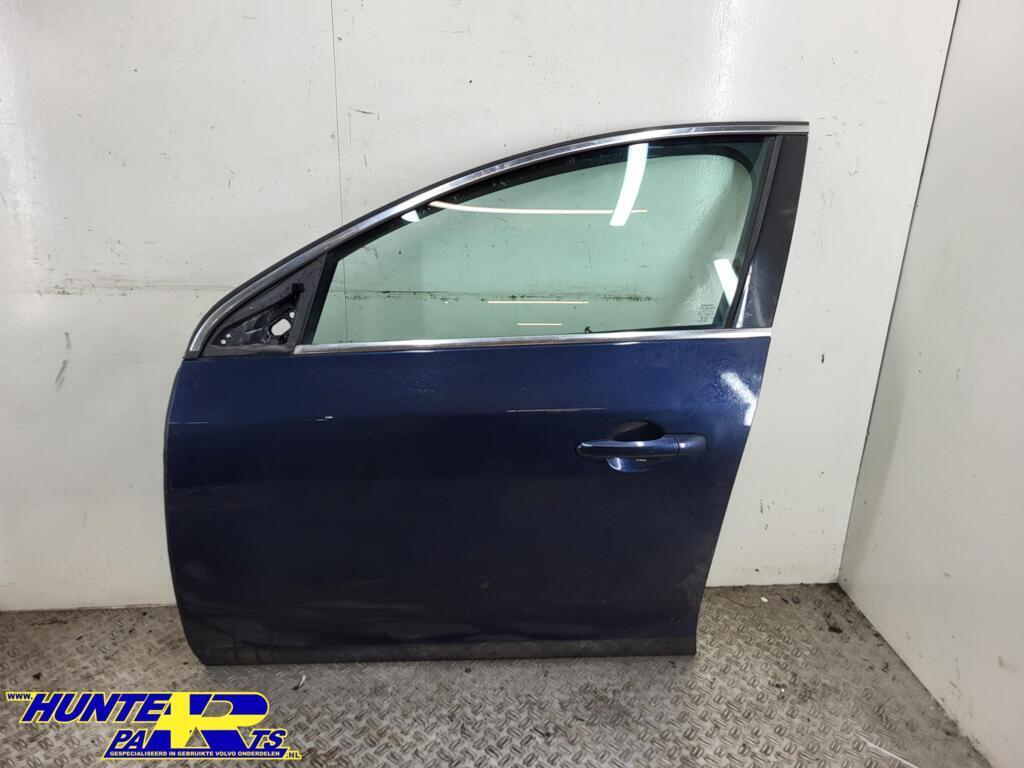 Portier LV blauw 498 Volvo V60 I ('10-'18) 31352779, Gebruikt, Deur, Voor, Ophalen of Verzenden