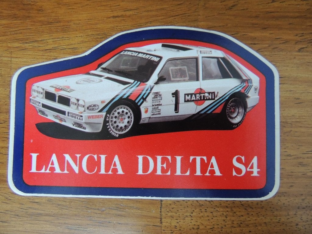 Rally Lancia Delta S4 Sticker, Collections, Envoi, Comme neuf, Voiture ou Moto