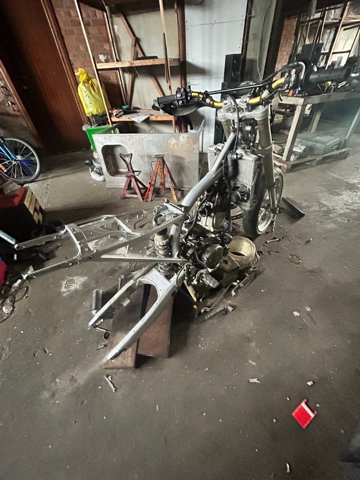 Husqvarna sm610, Motoren, Ophalen, Gebruikt
