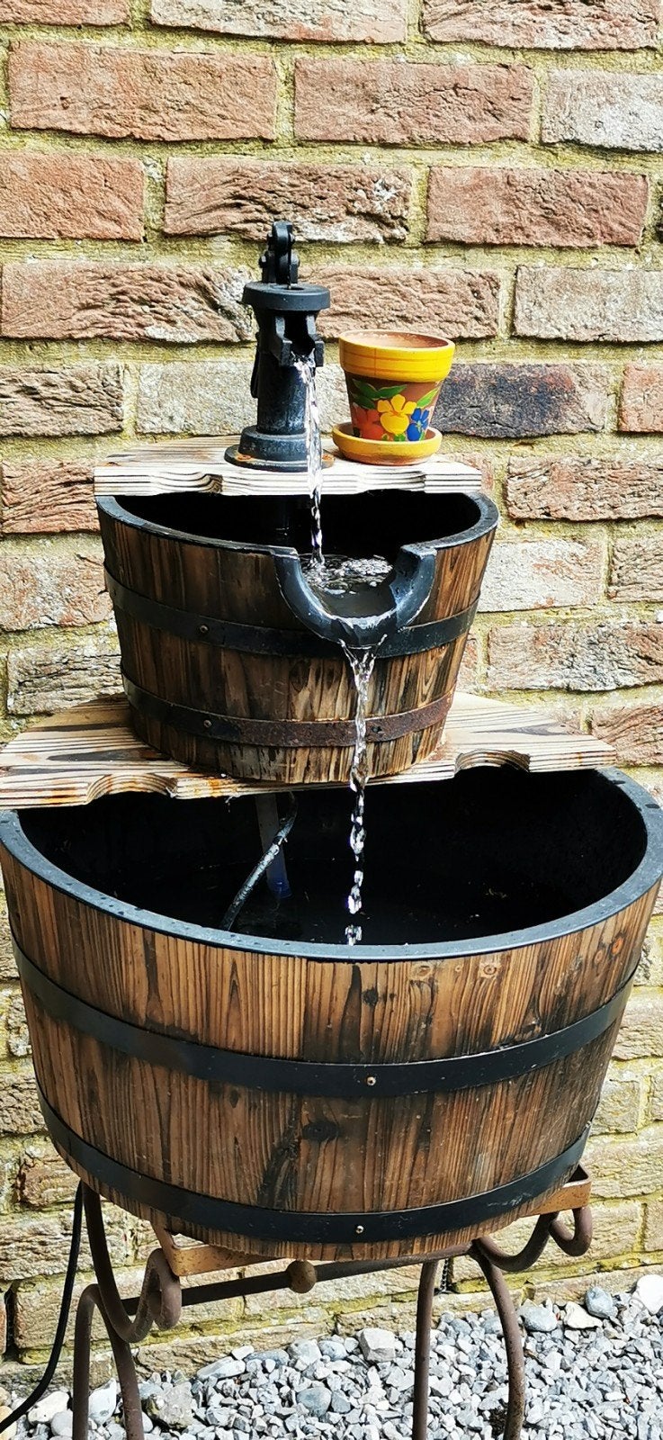 Fontaine de jardin, Enlèvement, Fontaine