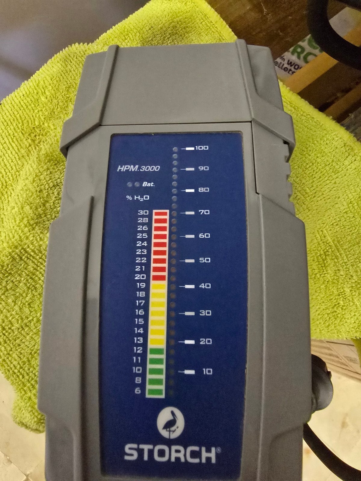 vochtmeter, Ophalen, Zo goed als nieuw