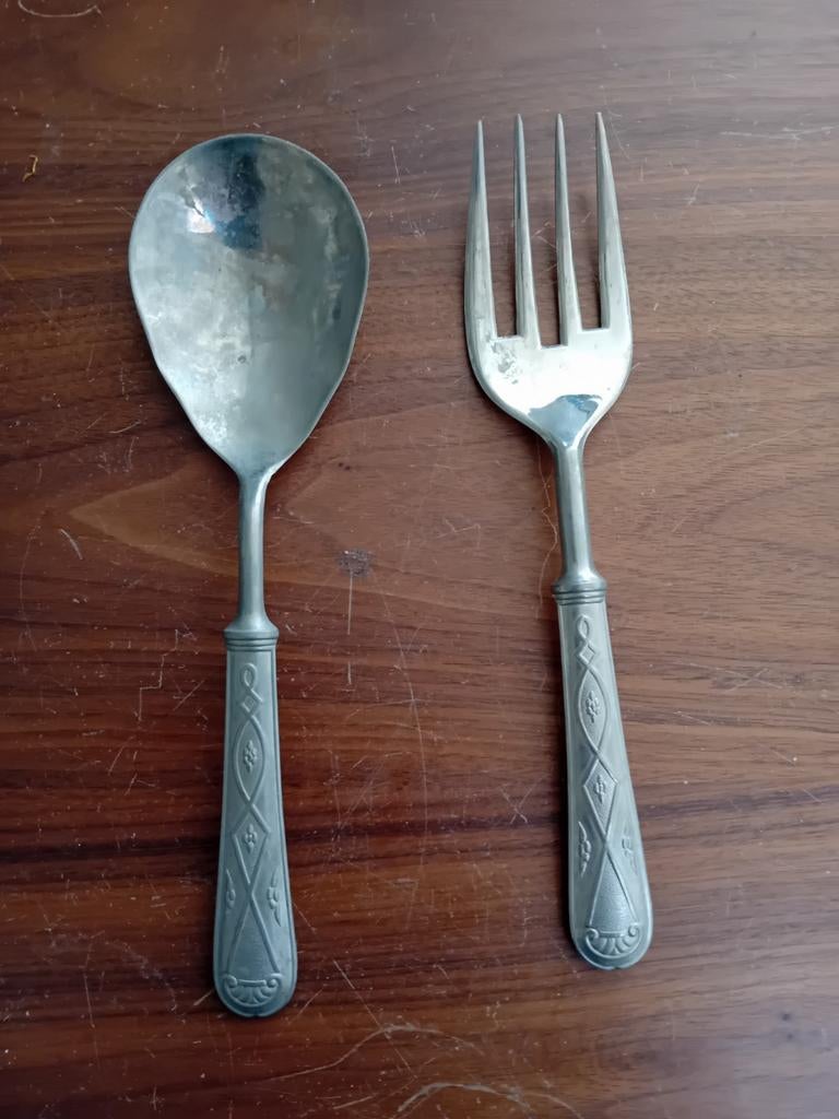 Couverts à salade anciens, Antiquités & Art, Enlèvement ou Envoi