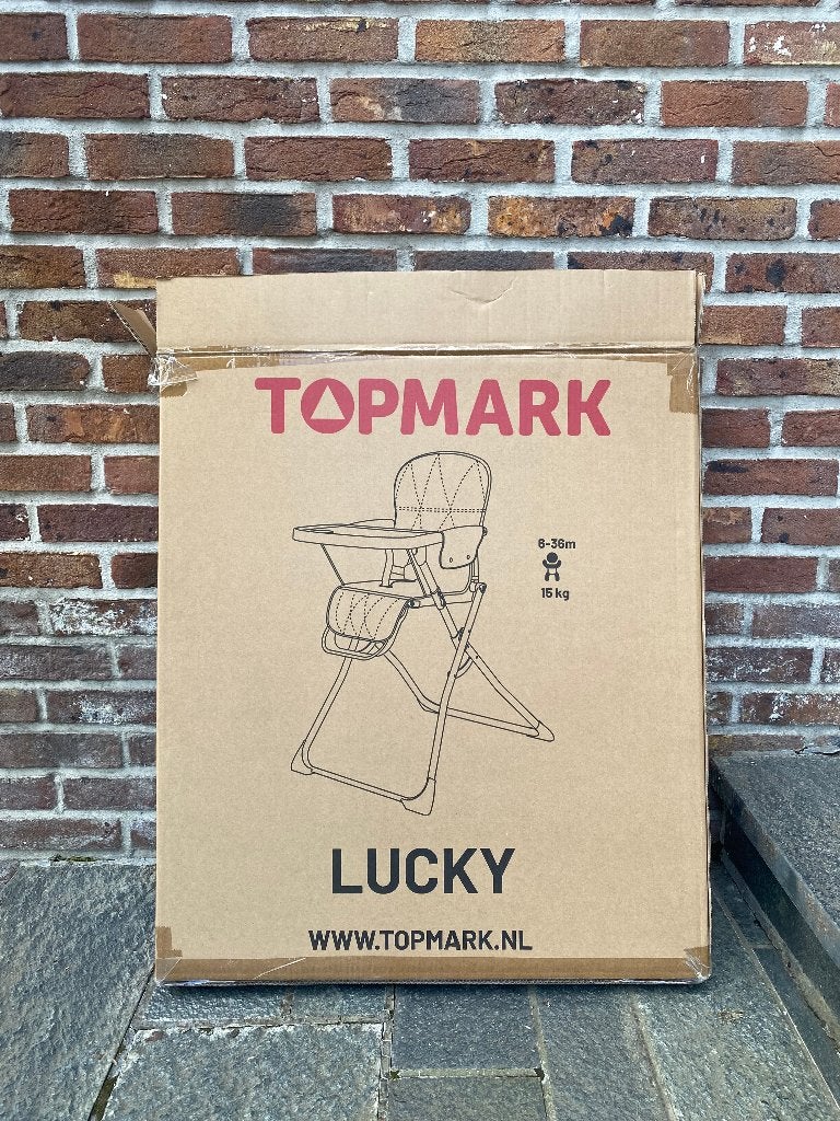 Topmark Lucky opvouwbare kinderstoel, Kinderen en Baby's, Ophalen, Zo goed als nieuw, Inklapstoel, Afneembaar eetblad