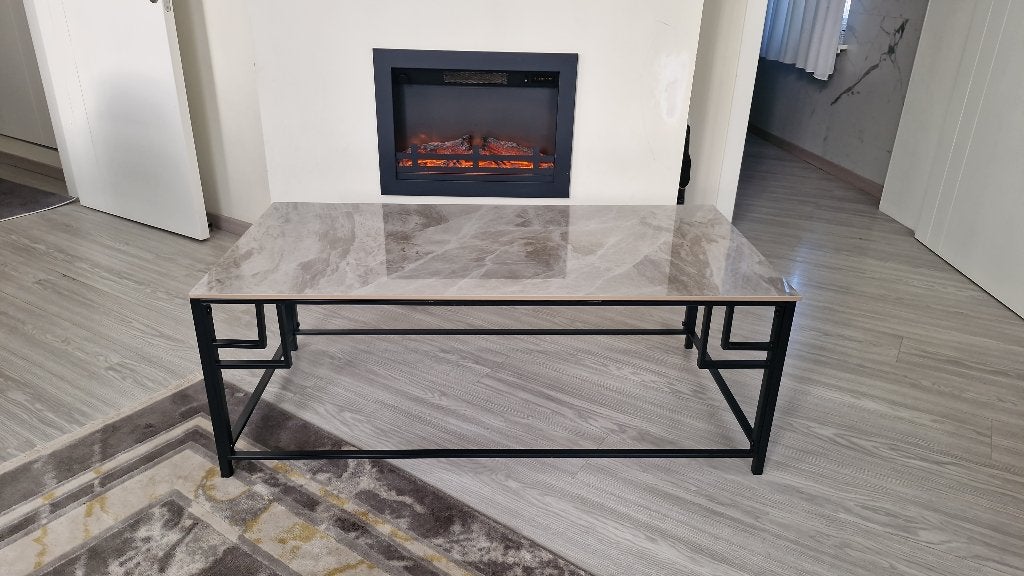 Table basse, Huis en Inrichting, Ophalen, Zo goed als nieuw, Rechthoekig, Metaal