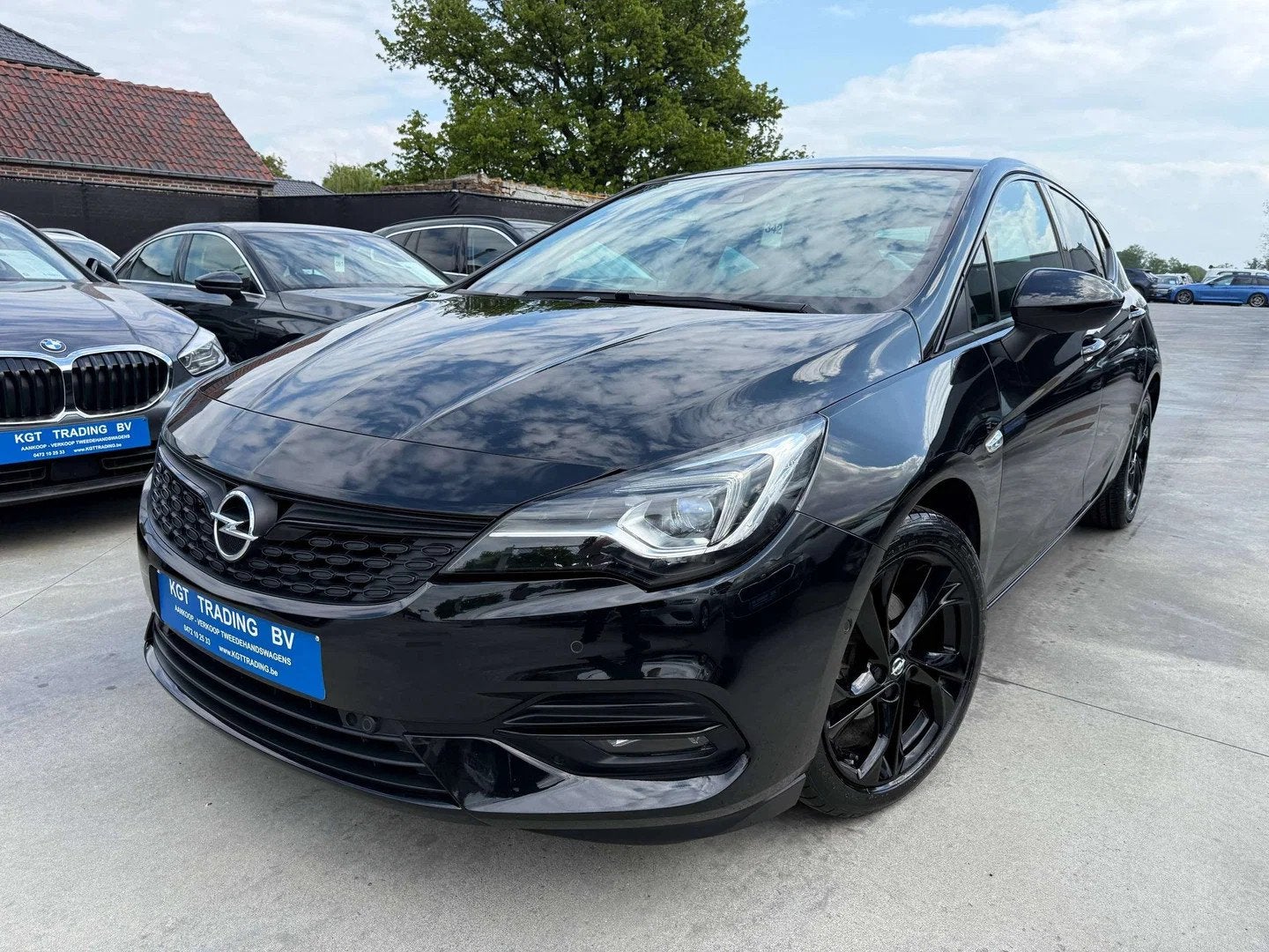 Opel Astra 1.2i 5-DEURS GS-LINE NAVIGATIE LEDER CAMERA CARPL, Auto's, 1199 cc, Zwart, Leder, Bedrijf