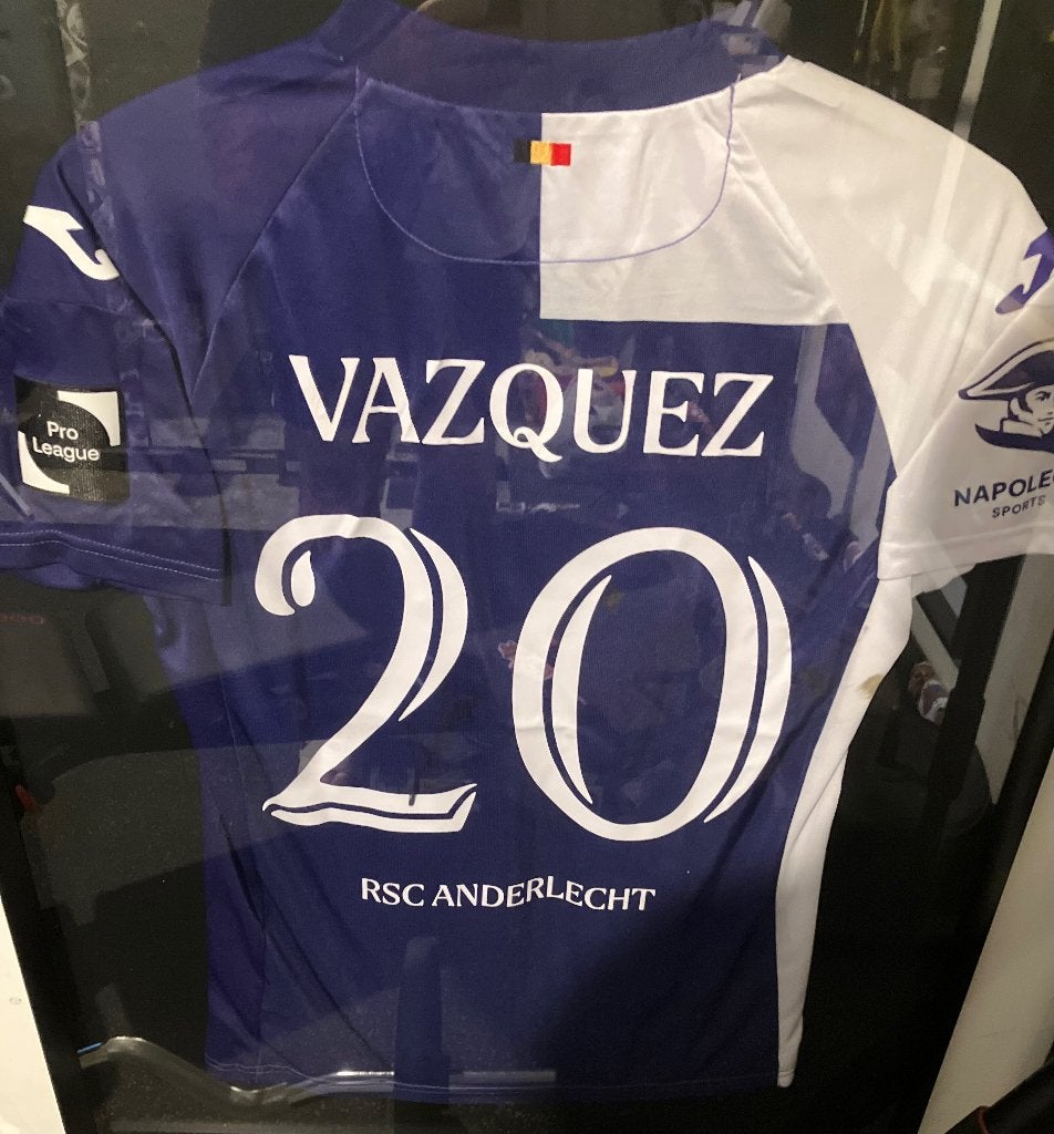 Matchworn shirt luis vazquez rsc Anderlecht 20, Verzamelen, Ophalen of Verzenden, Nieuw, Shirt
