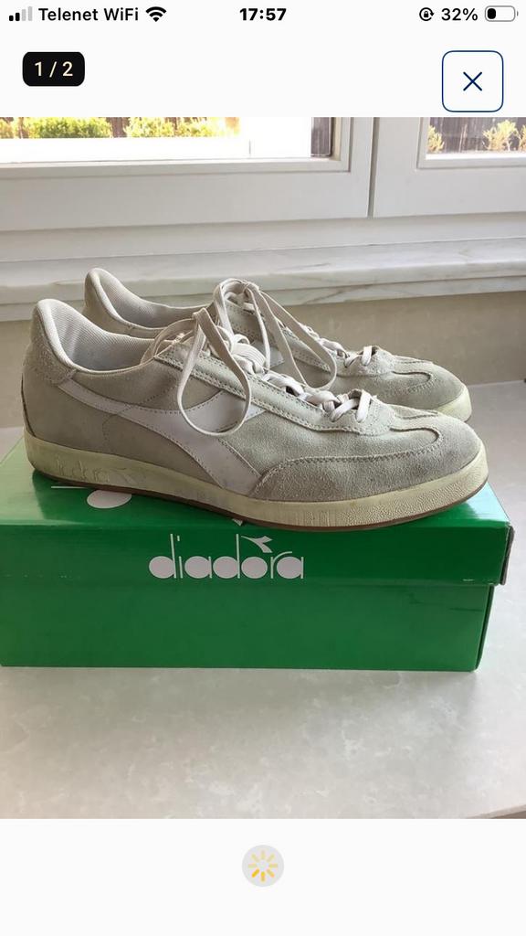 Sneakers Diadora, Ophalen of Verzenden, Zo goed als nieuw, Wit, Sneakers