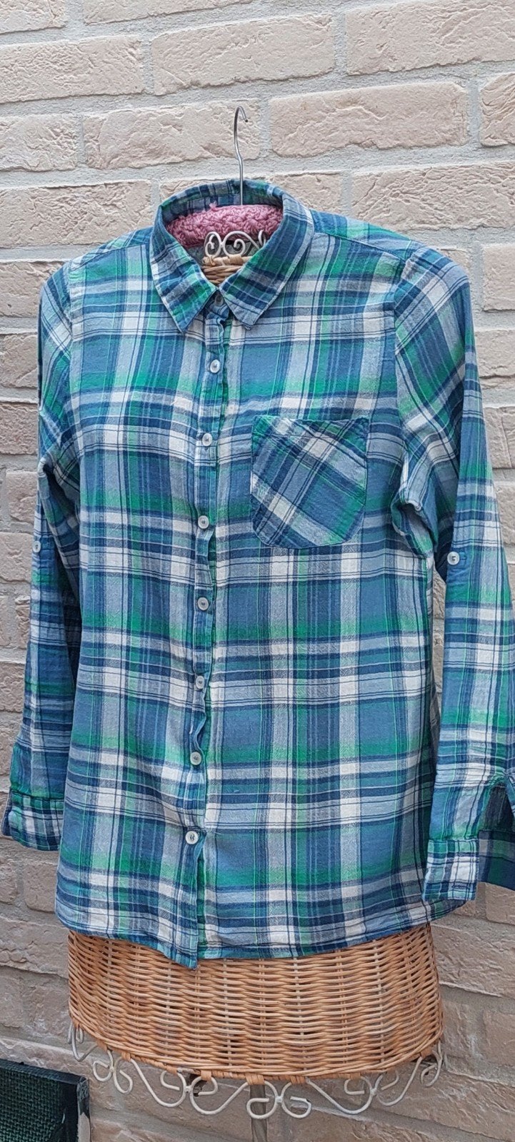hemdbloes maat 38 atmosphere, Kleding | Dames, Blouses en Tunieken, Maat 38/40 (M), Atmosphere, Meerkleurig, Ophalen of Verzenden