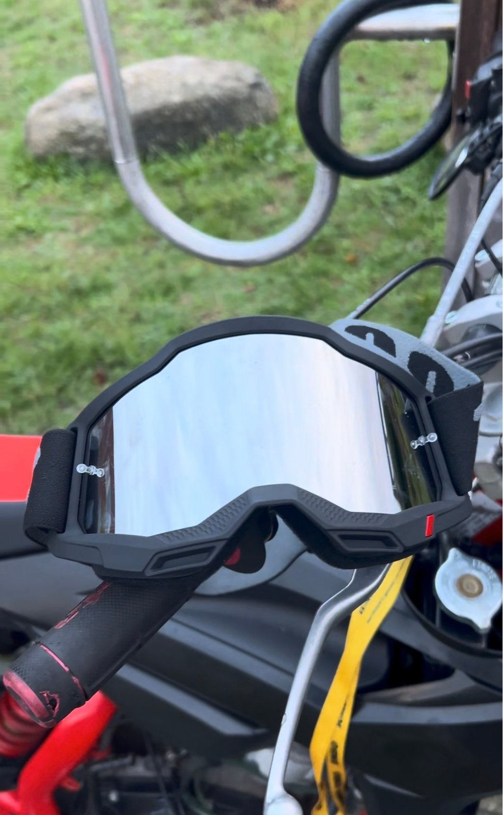 100% motorcross bril, Motoren, Ophalen of Verzenden